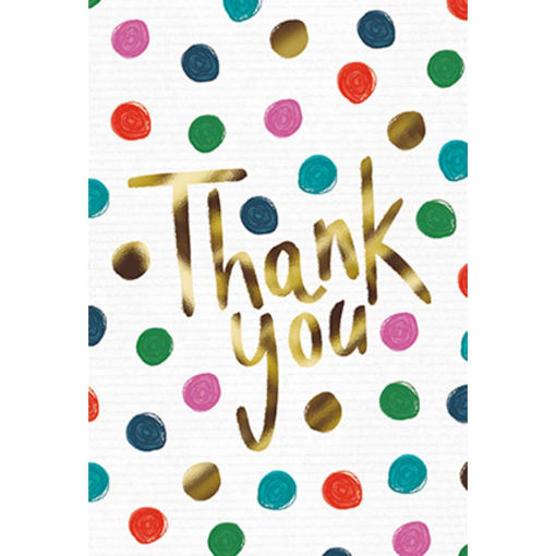 Picture of THANK YOU CARDS SPOTTED 5 PACK